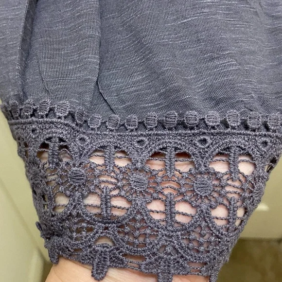 NWT Knox Rose Orión Gray Top; SZ. M. - Picture 5 of 6